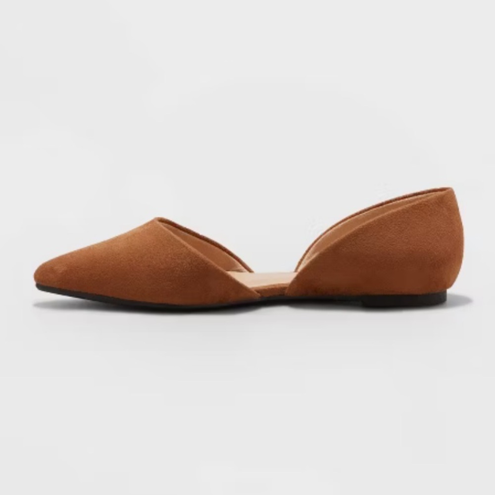 Flat Brown Suede Shoes